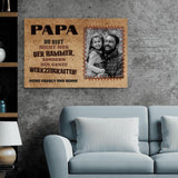 Unser Papa - Eltern-Leinwand