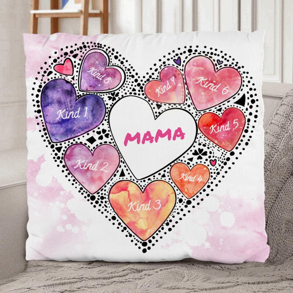 Hand aufs Herz (Für Mama) - Eltern-Kissen