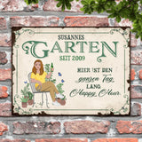 Gartenchiller - Outdoor-Türschild
