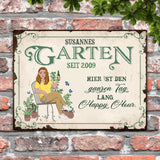 Gartenchiller - Outdoor-Türschild