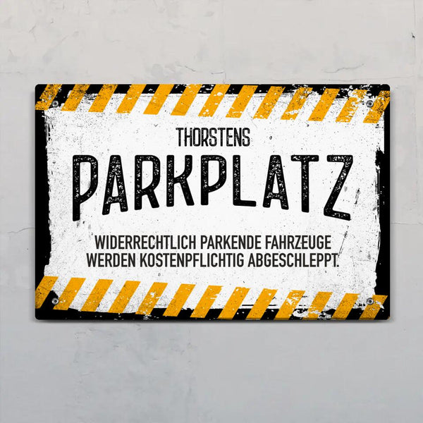 Parkplatz - Outdoor-Türschild