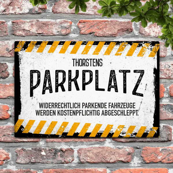 Parkplatz - Outdoor-Türschild