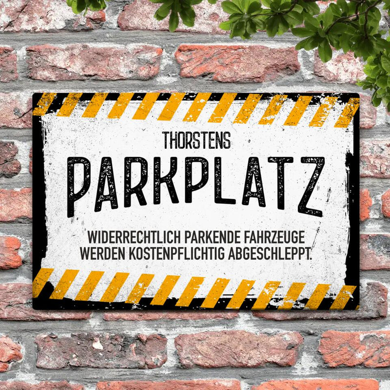 Parkplatz - Outdoor-Türschild