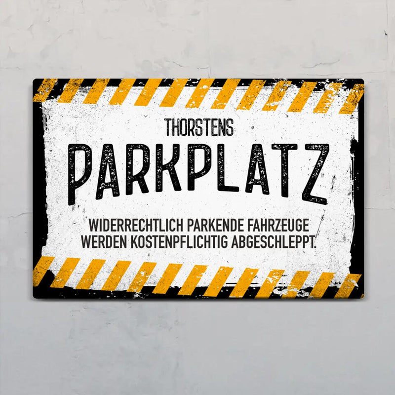 Parkplatz - Outdoor-Türschild