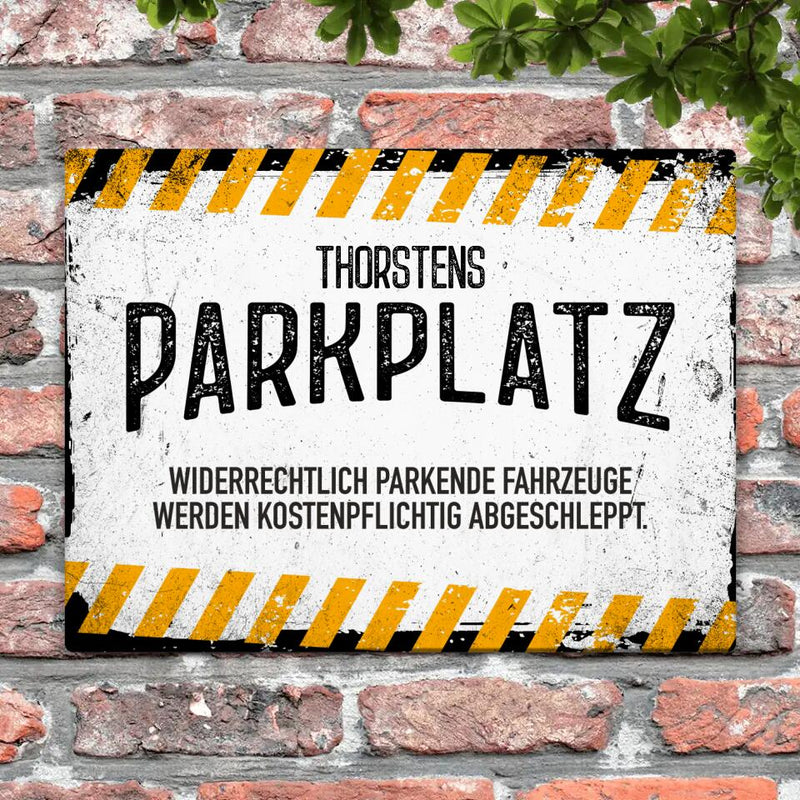 Parkplatz - Outdoor-Türschild