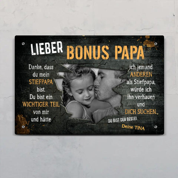 Lieber Bonus Papa - Eltern-Türschild