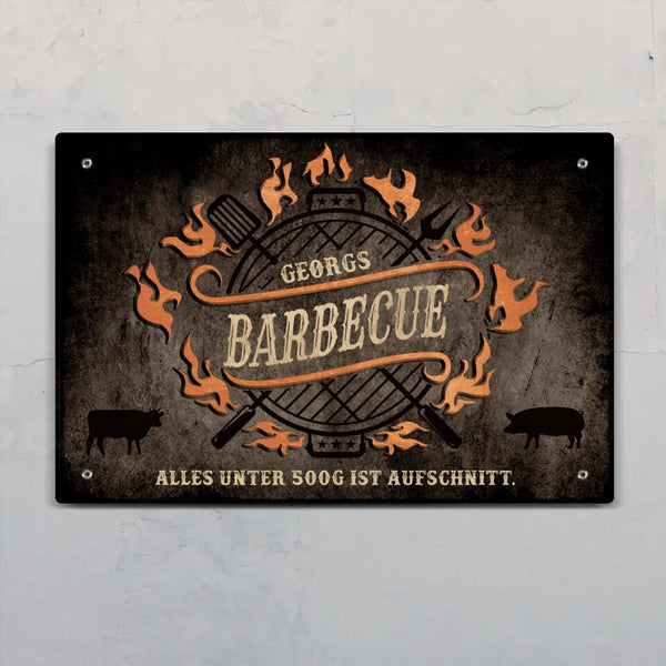 Barbecue - Outdoor-Türschild