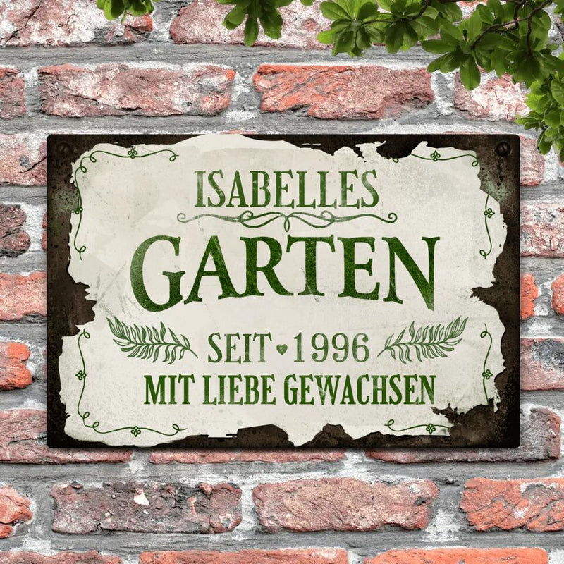Für Gärtner - Outdoor-Türschild