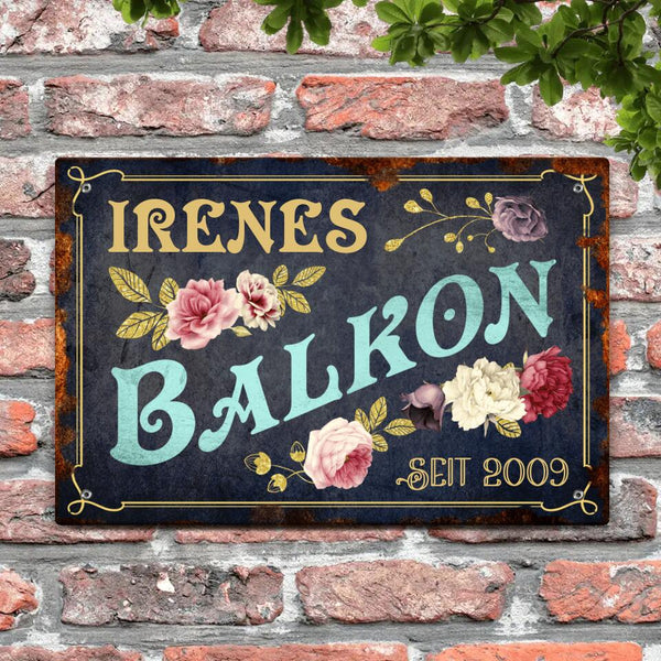 Mein Garten - Outdoor-Türschild