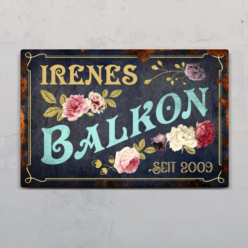 Mein Garten - Outdoor-Türschild