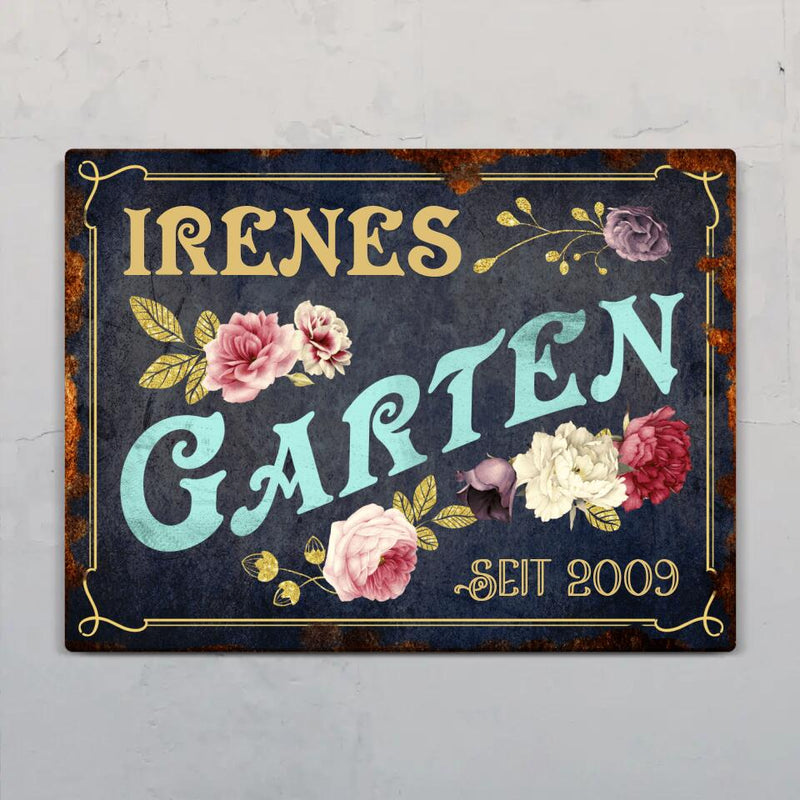 Mein Garten - Outdoor-Türschild