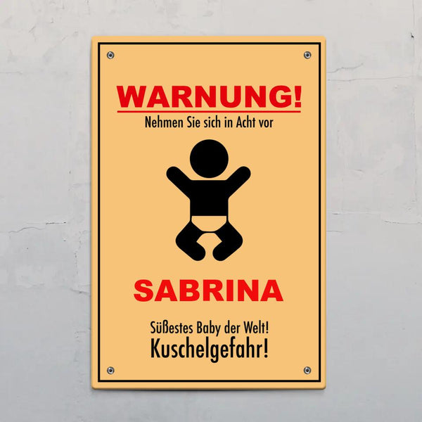 Kuschelgefahr - Indoor-Türschild