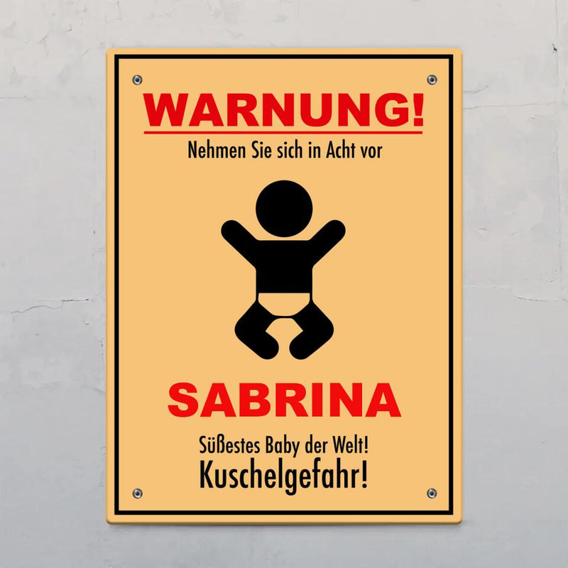 Kuschelgefahr - Indoor-Türschild