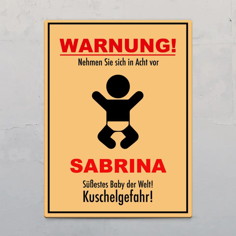 Kuschelgefahr - Indoor-Türschild