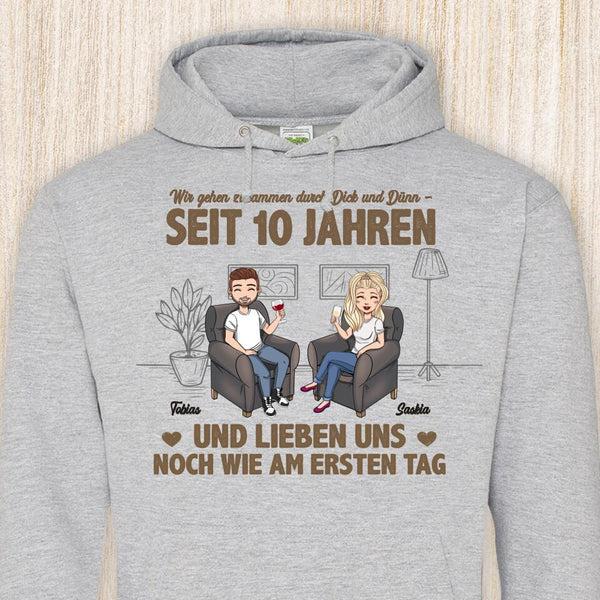 Wie am ersten Tag - Paar-Hoodie