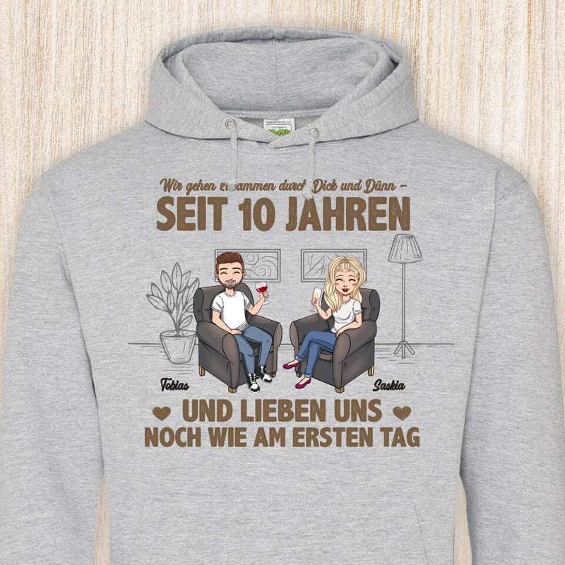 Wie am ersten Tag - Paar-Hoodie