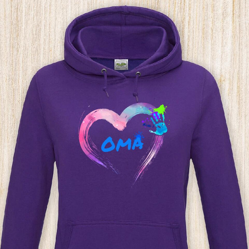Hand aufs Herz - Großeltern-Hoodie