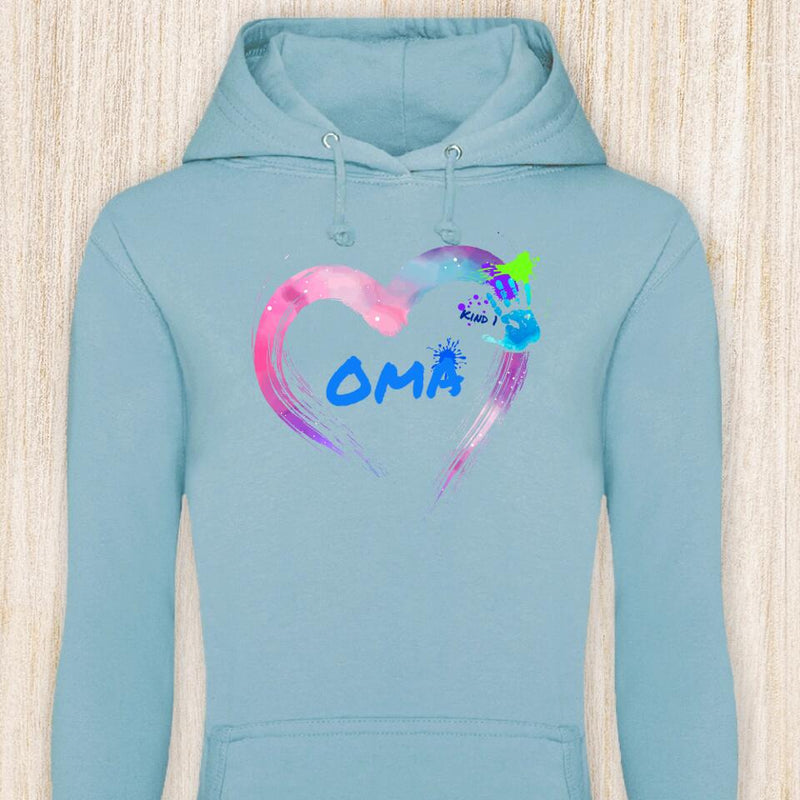 Hand aufs Herz - Großeltern-Hoodie