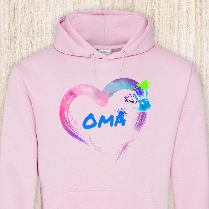 Hand aufs Herz - Großeltern-Hoodie