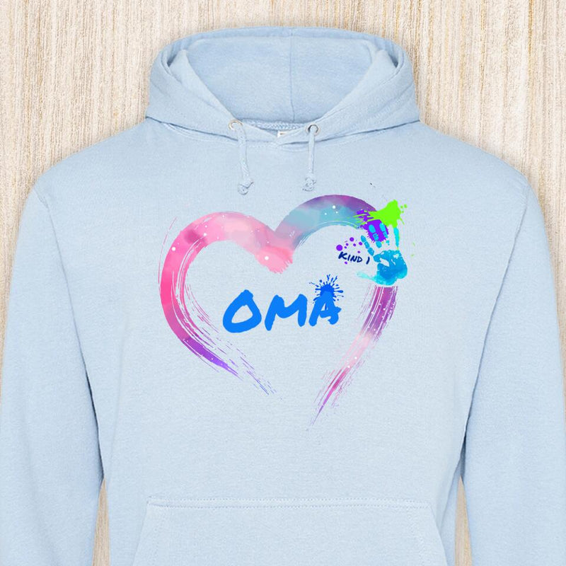 Hand aufs Herz - Großeltern-Hoodie