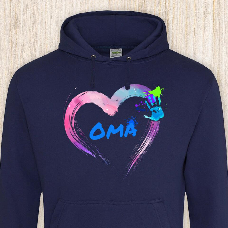Hand aufs Herz - Großeltern-Hoodie