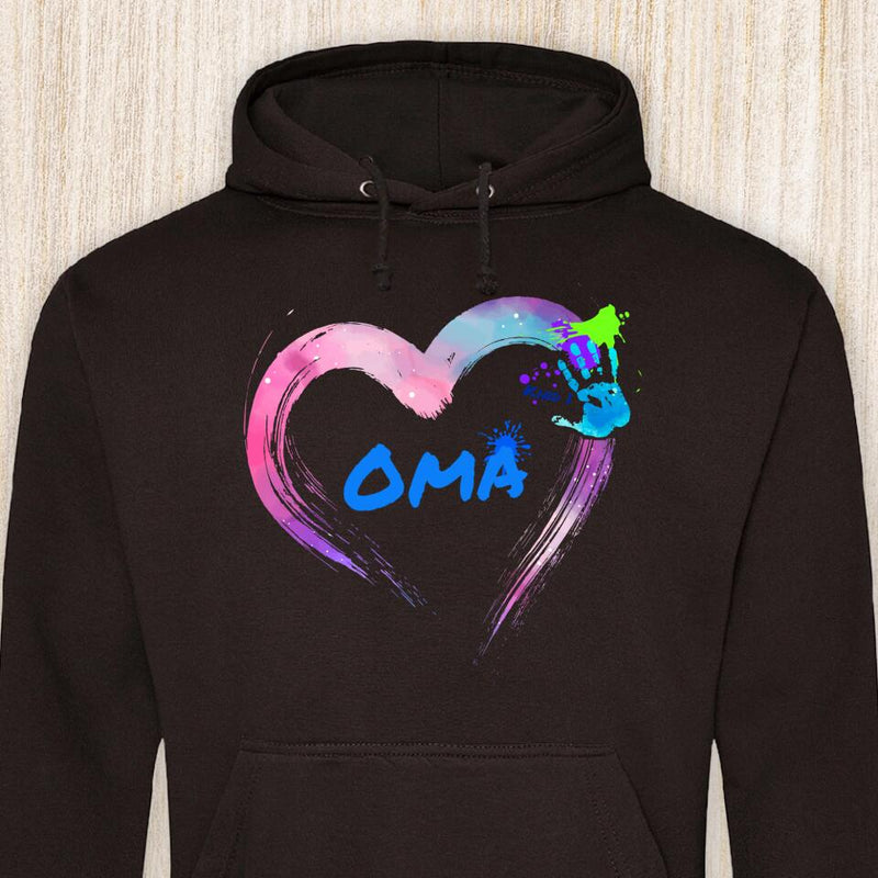 Hand aufs Herz - Großeltern-Hoodie