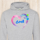Hand aufs Herz - Großeltern-Hoodie