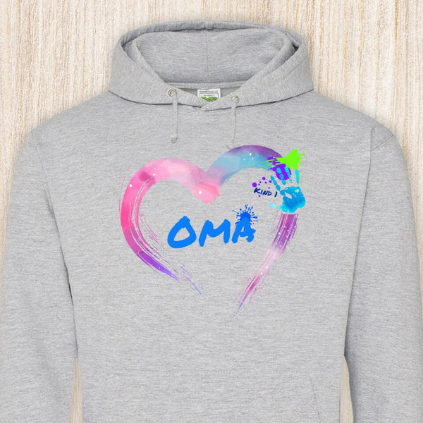 Hand aufs Herz - Großeltern-Hoodie