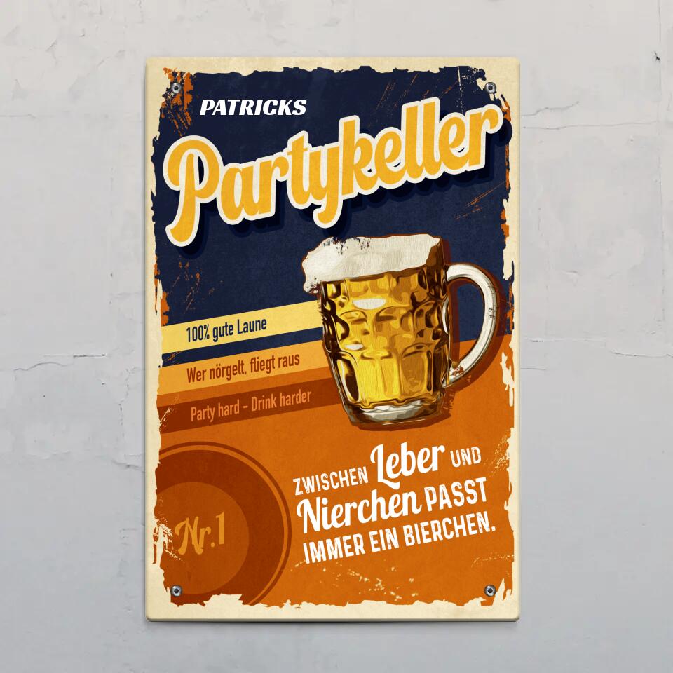 Mein Partykeller - Indoor-Türschild