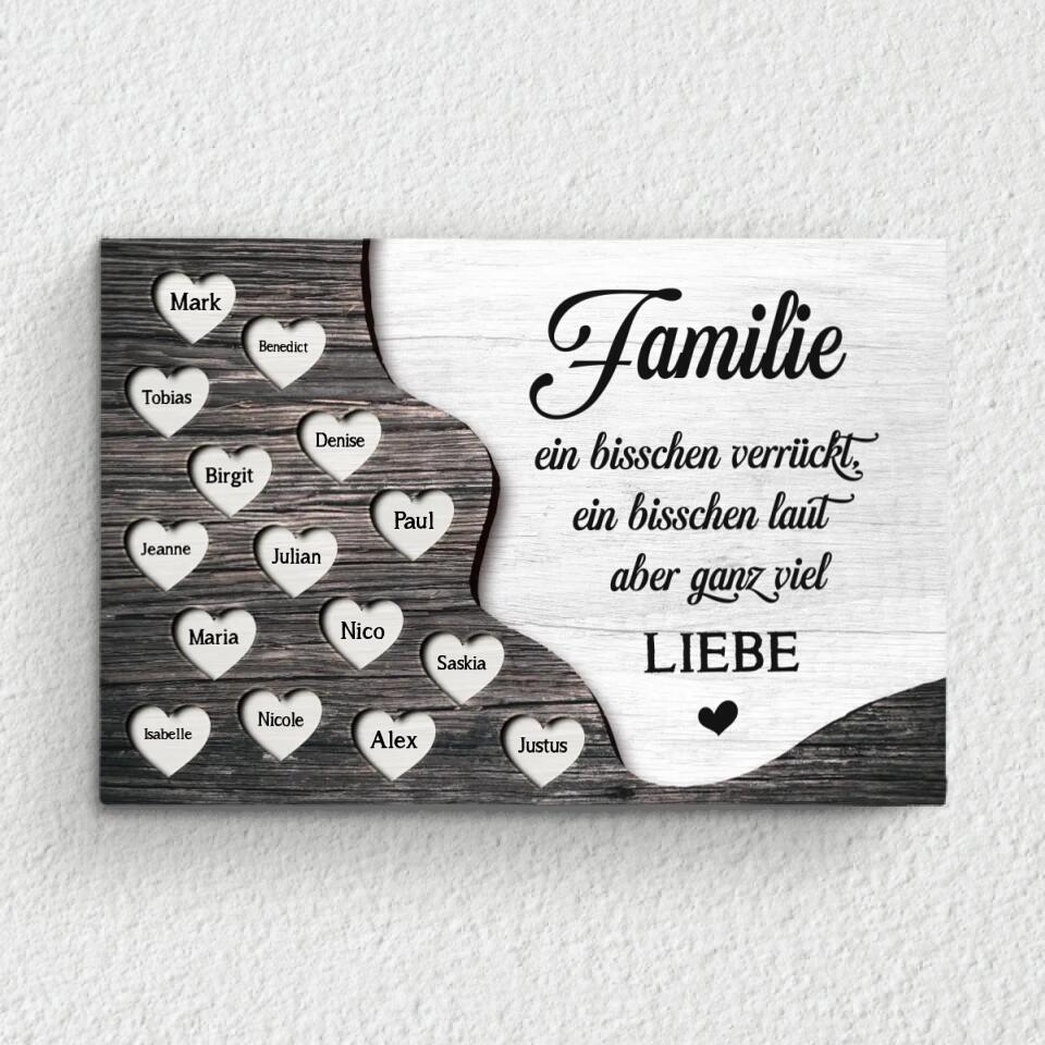 Pictalia Personalisierter Bilderrahmen HOME – Familien-Geschenk Mit Individuellem Text
