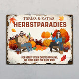 Unser Herbstparadies - Outdoor-Türschild