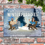 Unser Winterparadies - Outdoor-Türschild