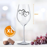 Herzenssache - Paar-Weinglas XXL