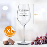 Wein und Schatz - Paar-Weinglas XXL
