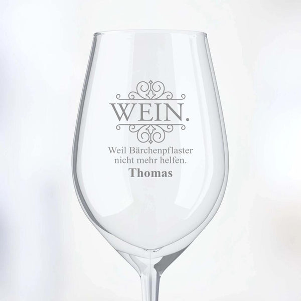 Wein hilft - Freunde-Weinglas