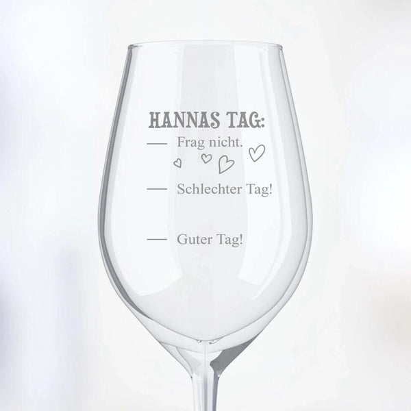 Frag nicht - Freunde-Weinglas