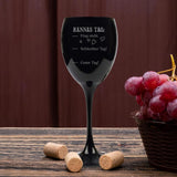 Frag nicht - Beschichtetes-Weinglas