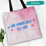 Hand aufs Herz - Großeltern-Tragetasche