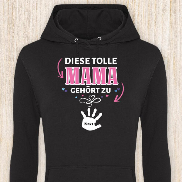 Diese Mama gehört zu - Eltern-Hoodie