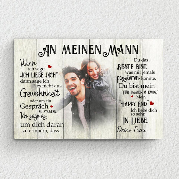 Leinwandbild 'We're A Team' – Paarbild Für Schlafzimmer, Wohnzimmer – Geschenk Für Ehepaare