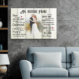 Mein Happy End (an sie) - Paar-Leinwand