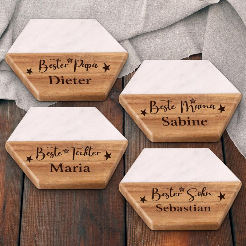 Die Besten - Familien-Premium Untersetzer