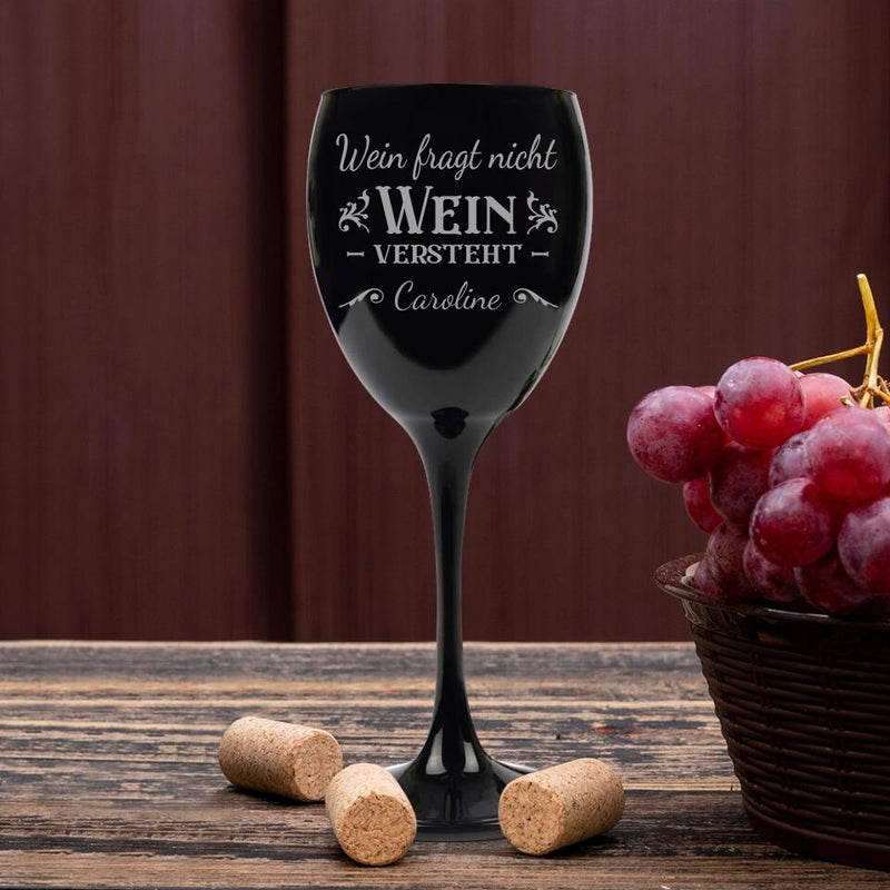 Wein versteht - Individuelles Beschichtetes Weinglas