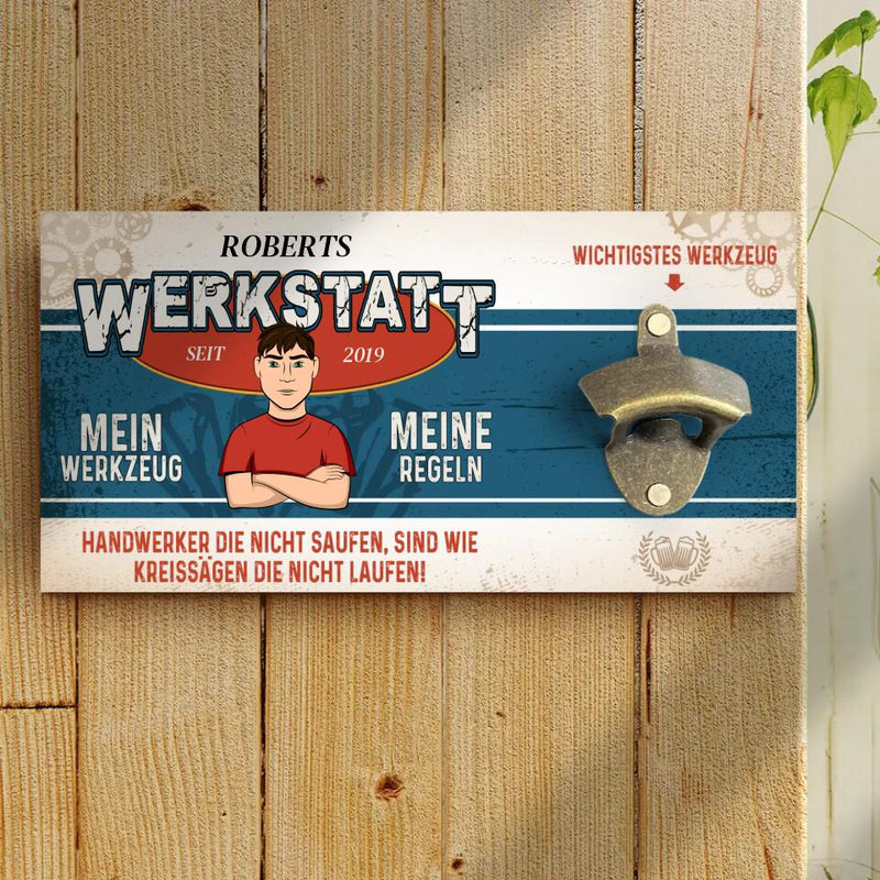 Für Macher - Familien-Wandflaschenöffner