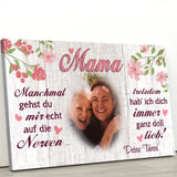 Manchmal - Eltern-Leinwand
