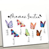 Mamas Schmetterlinge - Eltern-Leinwand