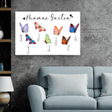 Mamas Schmetterlinge - Eltern-Leinwand