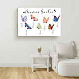 Mamas Schmetterlinge - Eltern-Leinwand