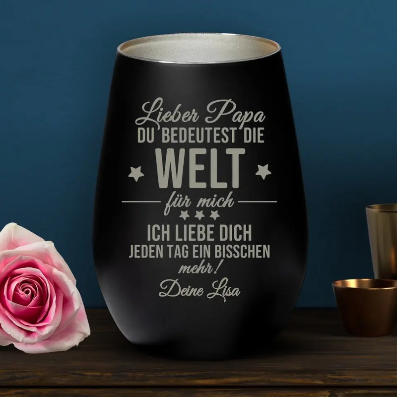 Lieber Papa - Eltern-Windlicht
