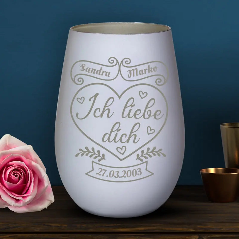 Ich liebe Dich - Paar-Windlicht